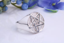 Load image into Gallery viewer, Illuminati Signet Ring, Made from Solid Cast Silver, British Hallmarked
