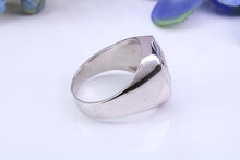 Load image into Gallery viewer, Diamonds set Signet Ring, Made From Solid Cast Silver, British Hallmarked