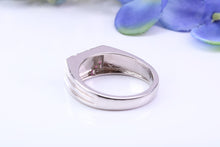 Load image into Gallery viewer, Natural Rubies set Signet Ring, Made From Solid Cast Silver, British Hallmarked