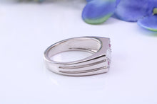 Load image into Gallery viewer, Natural Rubies set Signet Ring, Made From Solid Cast Silver, British Hallmarked