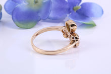 Load image into Gallery viewer, Multi Gemstone set Three Leaf Clover Ring