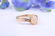 Load image into Gallery viewer, Oval cut Natural Opal set Yellow Gold Ring