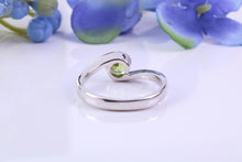 Load image into Gallery viewer, Half carat Peridot set 18ct White Gold Ring