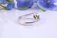 Load image into Gallery viewer, Half carat Peridot set 18ct White Gold Ring