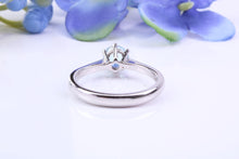 Load image into Gallery viewer, Natural Aquamarine set 18ct White Gold Solitaire