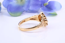 Load image into Gallery viewer, Antique Styled Natural Opals and Rubies set Yellow Gold Ring