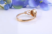 Load image into Gallery viewer, Natural Oval cut Opal set Yellow Gold Ring
