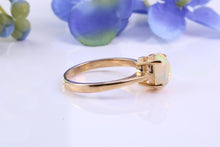 Load image into Gallery viewer, Oval cut Natural Opal set Yellow Gold Ring