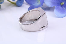 Load image into Gallery viewer, Natural Rubies set Signet Ring, Made From Solid Cast Silver, British Hallmarked