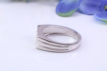 Load image into Gallery viewer, Natural Rubies set Signet Ring, Made From Solid Cast Silver, British Hallmarked