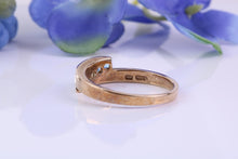 Load image into Gallery viewer, Sky Blue Topaz set Yellow Gold Twist Shank Ring