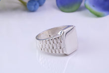 Load image into Gallery viewer, Sterling Silver Signet Ring, Free Engraving