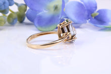 Load image into Gallery viewer, Teardrop Mystic Topaz and Diamonds set Yellow Gold Ring