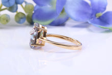 Load image into Gallery viewer, Teardrop Mystic Topaz and Diamonds set Yellow Gold Ring