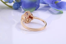 Load image into Gallery viewer, Four Clover Leaf Multi Gemstone set Ring