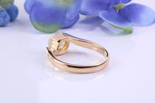 Load image into Gallery viewer, Oval cut Natural Opal set in Chunky Crossover Yellow Gold Ring