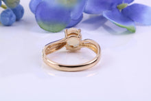Load image into Gallery viewer, Oval cut Natural Opal set Yellow Gold Ring