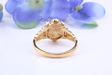 Load image into Gallery viewer, Antique Styled Natural Opals and Rubies set Yellow Gold Ring