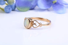 Load image into Gallery viewer, Natural Oval cut Opal set Yellow Gold Ring