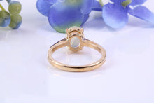 Load image into Gallery viewer, Oval cut Natural Opal set Yellow Gold Ring