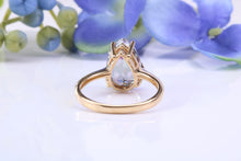 Load image into Gallery viewer, Teardrop Mystic Topaz and Diamonds set Yellow Gold Ring