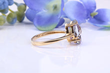 Load image into Gallery viewer, Teardrop Mystic Topaz and Diamonds set Yellow Gold Ring