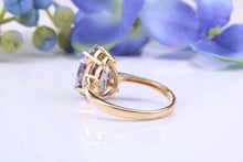 Load image into Gallery viewer, Teardrop Mystic Topaz and Diamonds set Yellow Gold Ring