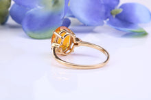 Load image into Gallery viewer, Petite Citrine and Diamond set Yellow Gold Cluster Ring
