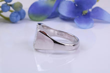 Load image into Gallery viewer, Diamonds set Heavy and Chunky Signet Ring, Solid Cast Silver