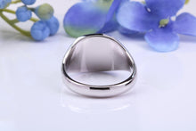 Load image into Gallery viewer, Natural Rubies set Heavy and Chunky Signet Ring, Solid Cast Silver