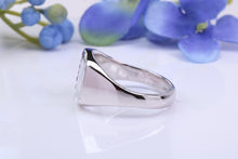 Load image into Gallery viewer, Natural Rubies set Heavy and Chunky Signet Ring, Solid Cast Silver