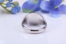 Load image into Gallery viewer, Natural Rubies set Heavy and Chunky Signet Ring, Solid Cast Silver