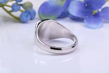 Load image into Gallery viewer, Natural Rubies set Heavy and Chunky Signet Ring, Solid Cast Silver