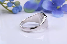 Load image into Gallery viewer, Natural Rubies set Heavy and Chunky Signet Ring, Solid Cast Silver