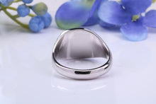 Load image into Gallery viewer, Natural Rubies set Heavy and Chunky Signet Ring, Solid Cast Silver