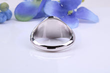Load image into Gallery viewer, Oval Face Natural Rubies set Heavy and Chunky Signet Ring, Solid Cast Silver