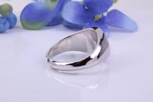 Load image into Gallery viewer, Oval Face Natural Rubies set Heavy and Chunky Signet Ring, Solid Cast Silver