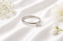 Load image into Gallery viewer, Beautiful Half carat D VVS1 graded round cut Lab Diamond set Solitaire