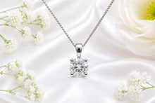 Load image into Gallery viewer, One carat Diamond Set Solitaire Pendant with Chain, Made from your choice of Precious Metals