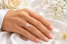 Load image into Gallery viewer, One carat Teardrop cut Diamond set Solitaire, Made from your choice of Precious Metals