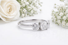 Load image into Gallery viewer, Stunning Two carats Trilogy Diamond set Ring, Top Graded Diamonds