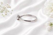 Load image into Gallery viewer, Beautiful Half carat D VVS1 graded round cut Lab Diamond set Solitaire
