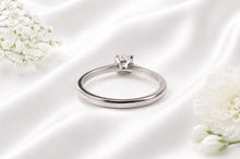 Load image into Gallery viewer, Beautiful Half carat D VVS1 graded round cut Lab Diamond set Solitaire