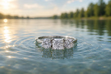 Load image into Gallery viewer, Stunning Two carats Trilogy Diamond set Ring, Top Graded Diamonds