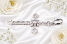 Load image into Gallery viewer, 3.50 carats Diamond set Cross, Measures 65 mm long, choice of Solid Yellow or White Gold