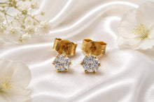 Load image into Gallery viewer, Half carat Top Grade Diamond Six Claw Solitaire Earrings