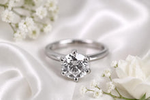 Load image into Gallery viewer, One and Half carat D VVS1 Certified Round cut Lab Diamond set Platinum Solitaire
