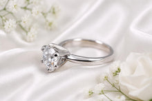Load image into Gallery viewer, D Internally Flawless Two carat Certified Round cut Lab Diamond set Platinum Solitaire