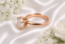 Load image into Gallery viewer, Three carat D VVS 1 graded Certified Round cut Lab Diamond set Solitaire