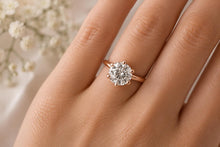 Load image into Gallery viewer, Three carat D VVS 1 graded Certified Round cut Lab Diamond set Solitaire